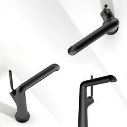 DQOK popular Contemporary bathroom exquisite art design brass wash basin faucet