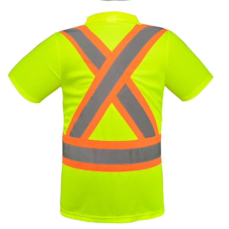 Best selling Safety Vest reflector Reflective visibility work Motorcycle safety chalecos reflective t shirts