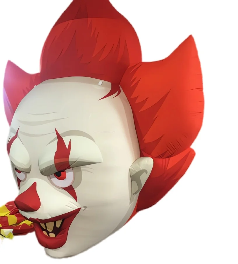 Hanging inflatable clown head Inflatable devil clown head for halloween