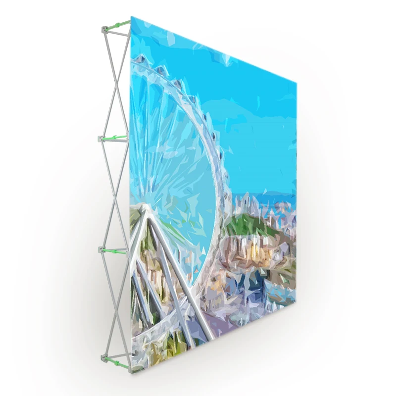3x3 Pop Up Stand Backdrop Tension Fabric Wall Stand Display System Backing Pop Up Advertising