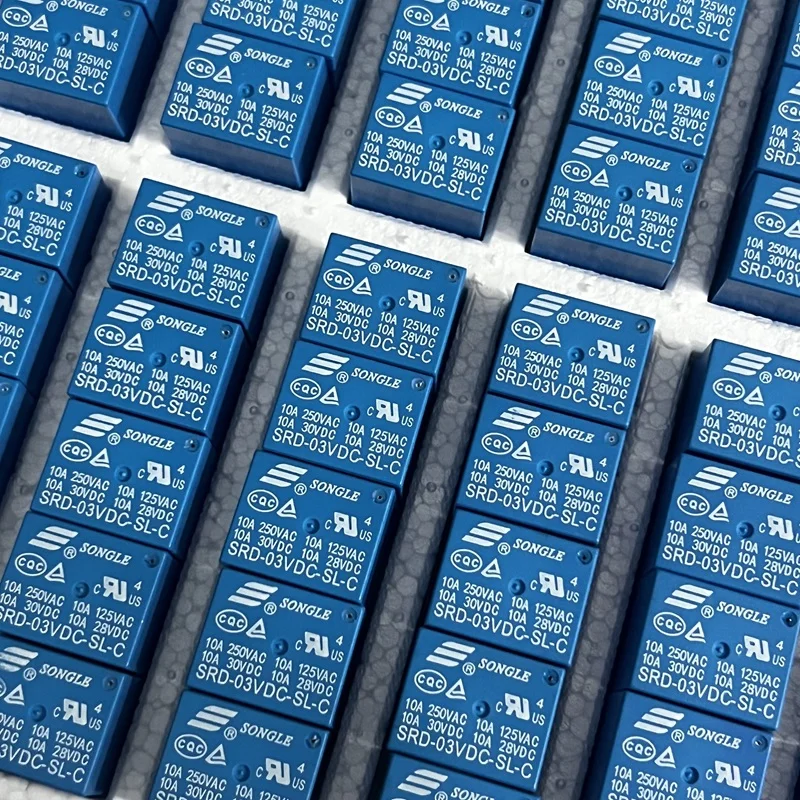WGZX Fast Shipping Power Relay SRD-03VDC-SL-C Electromechanical Parts