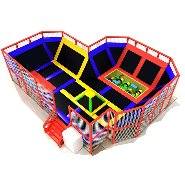 Wholesale  Indoor Trampoline Park Customized Design Adventure Park Kid& Adult Trampoline Park for Sale