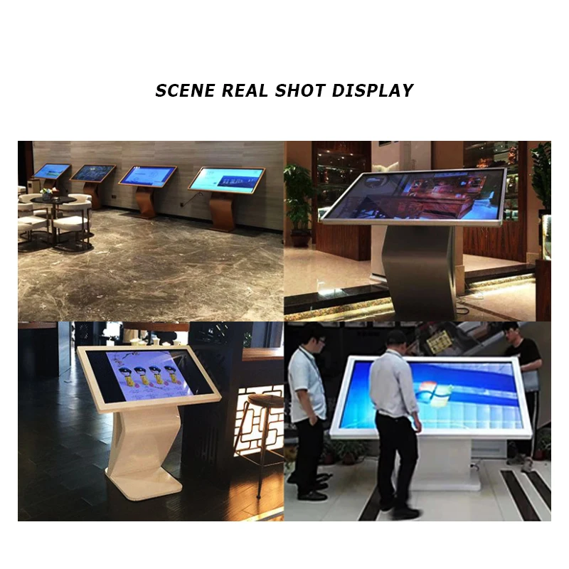Interactive Kiosk 21.5 32 43 55 Inch Floor Standing Digital Pcap Touch Screen Smart Interactive Board