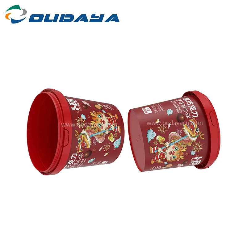 Wholesale pp customization 1kg plastic barrel with lid handle