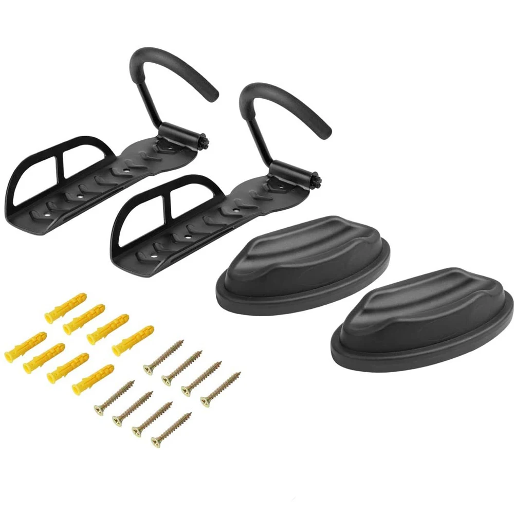 JH-Mech Back Wheel Protector 2 Sets Pack Wall Mounted Easy Assembling Bike Rack