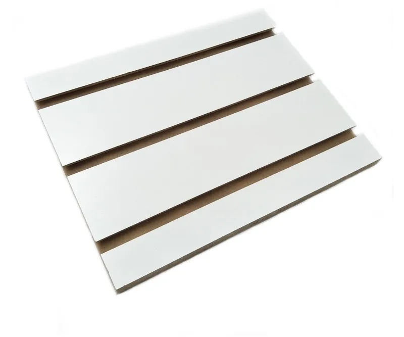 Display Stand Slotted Mdf Board Slatwall Panel / Slatwall Board
