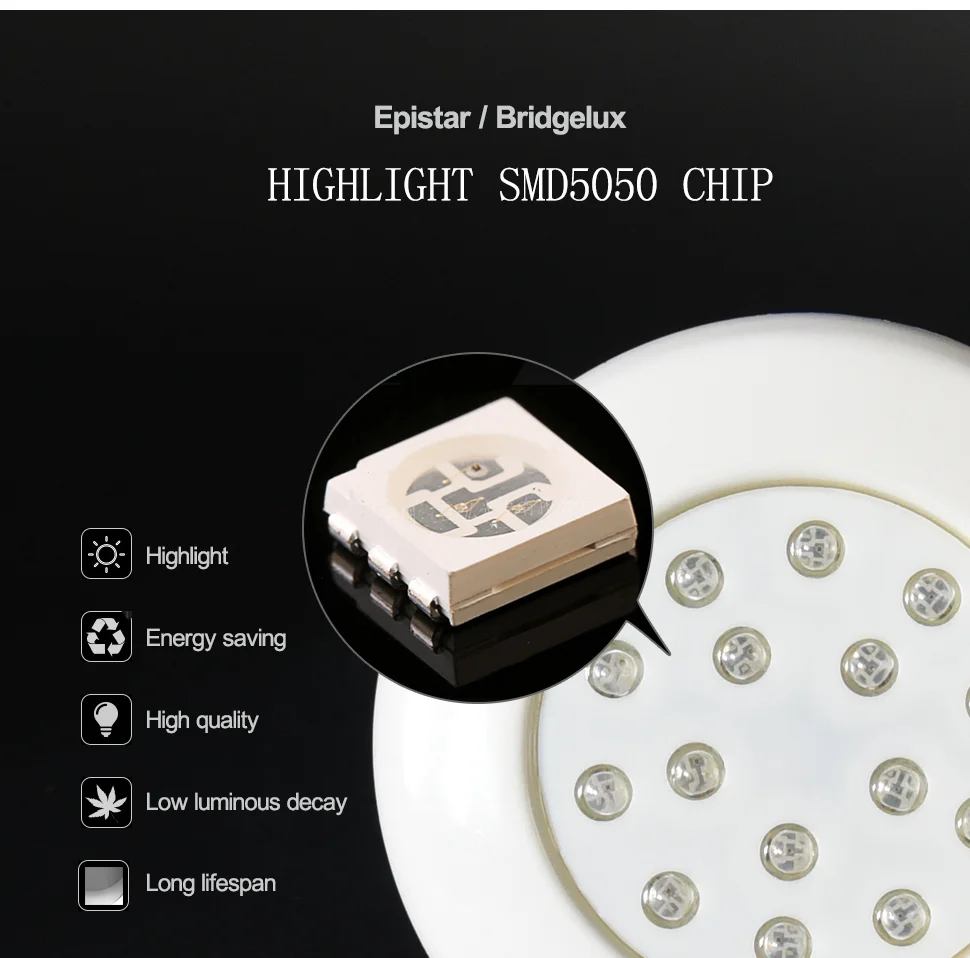 Ультратонкая Смола Fil светодио дный Светодиодная лампа для бассейна DC12V RGB Smart App WiFi Tuya управление светильник для бассейна
