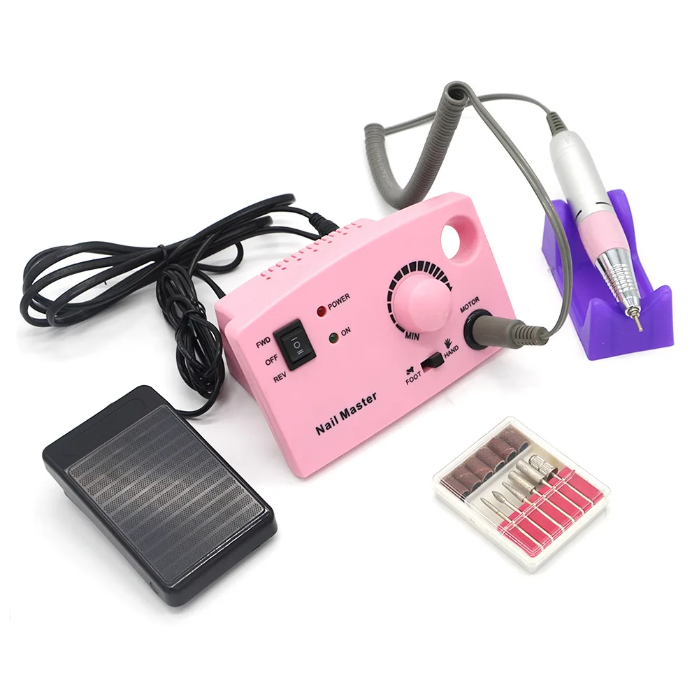 30000RPM  Acrylic Electric Nail Drill File Pedicure Manicure Machine Drill Bits Kit Set with Sanding Bands Accessories
