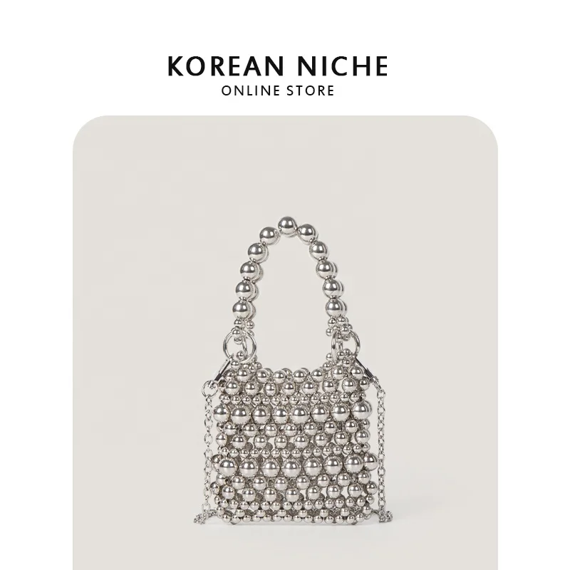 Wholesale Fashion Design Sparkle Pearl Clutch Bag Mini Dinner wedding Crossbody bag Designer Hollowed out Chain Bag Tote Ladies