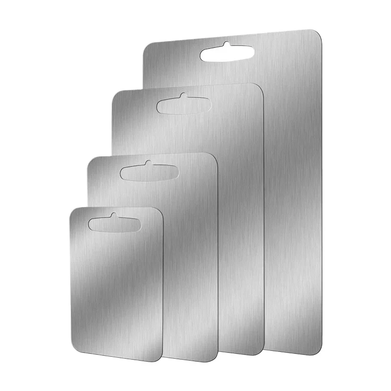 Stainless Steel Metal Household Vegetable Fruit Chopping Board Meat Cutting Board