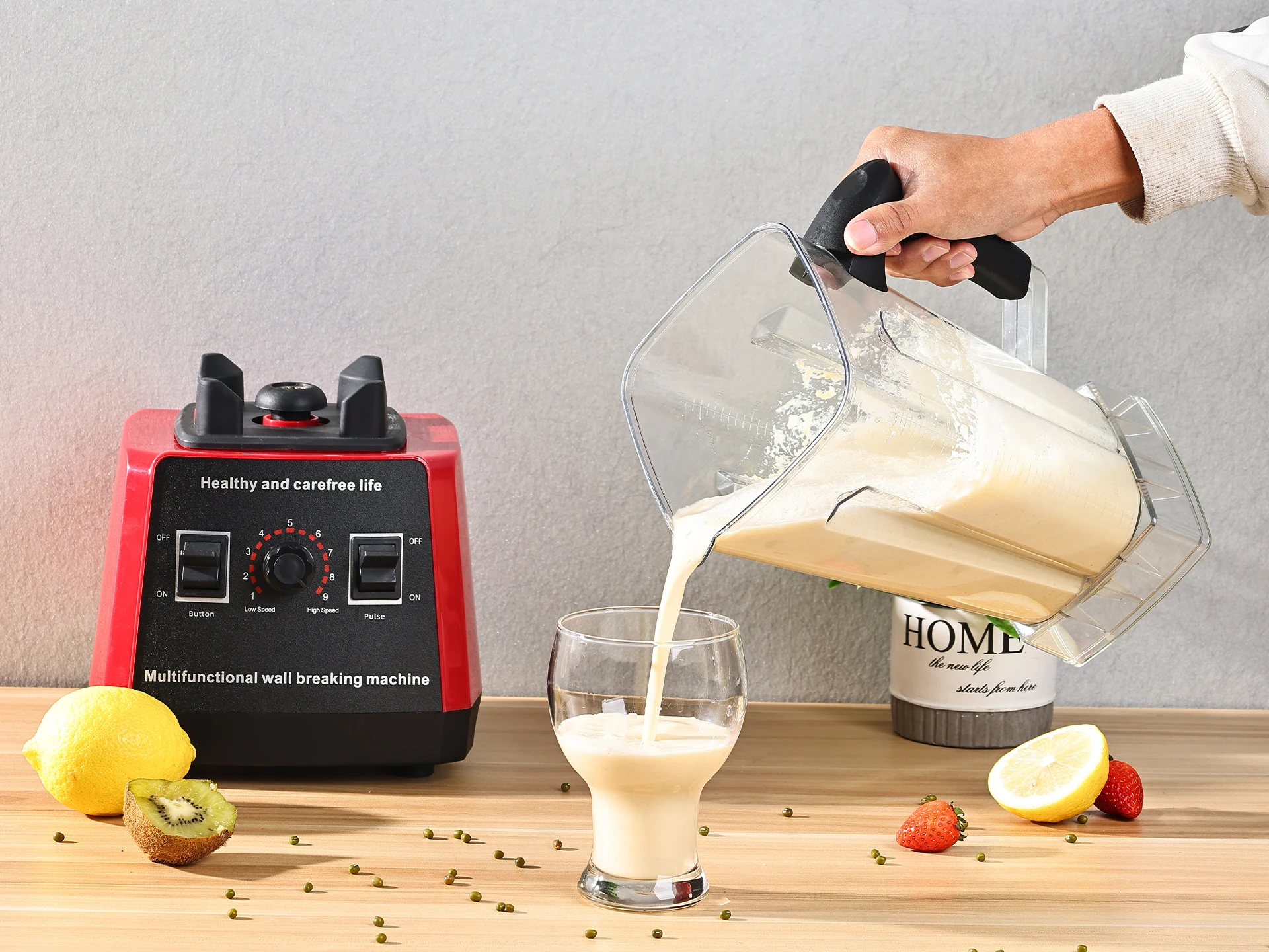 Heavy Duty Electric Juice Mixer Food Processor Professional Multi Speed Kitchen Blender