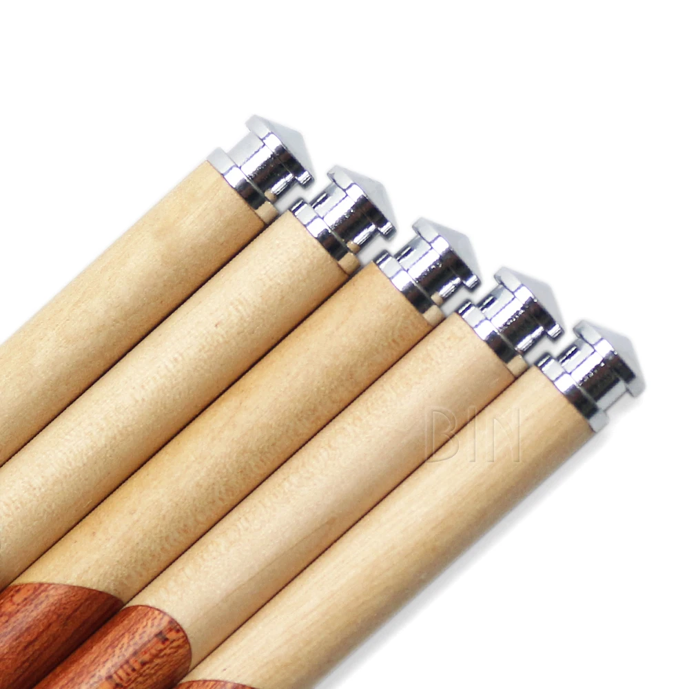 BIN Professional Red Wooden Handle Acrylic Brush Nail Art Kolinsky Nail Brush