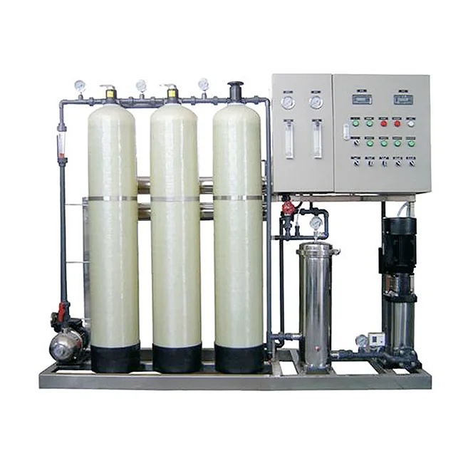 Pre-treatment water filter plant/activated carbon filter with RO system