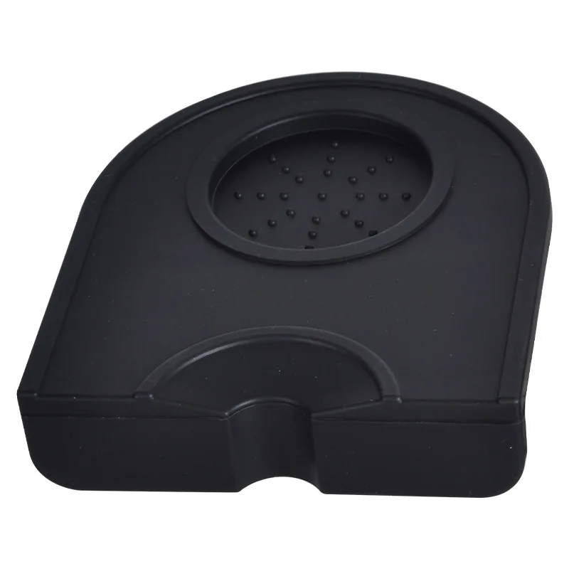 HQ Rubber Custom Silicone Coffee Tamper Mat, Food Grade Silicone Coffee Tamper Mat, Silicone Black Tamper Coffee Accessories