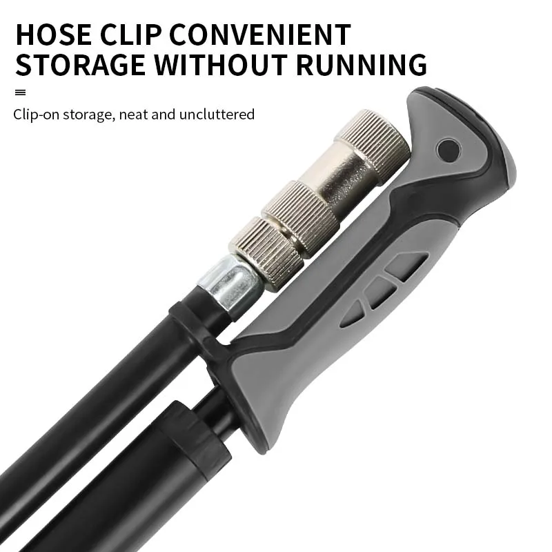 Portable Bicycle Fork Air Pump High Pressure 300PSI Cycle Air Suspension Fork Pump Portable Front Rear Fork Pump with Gauge