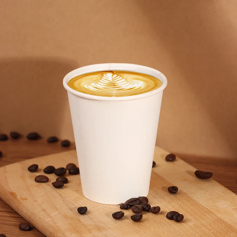 Disposable Paper Cups 8/10/12/16/20 oz single wall paper cup hot/cold beverage cups for drinking