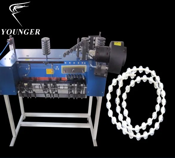 Roller blinds curtains endless bottom round rope ball Chain rolling device making machinery