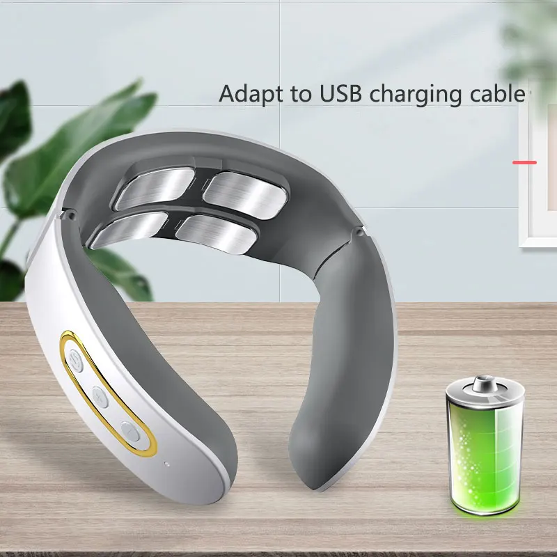 TENS Low Frequency Pulse Heating Cervical Spine Massage 4D Intelligent Electric Neck Massager