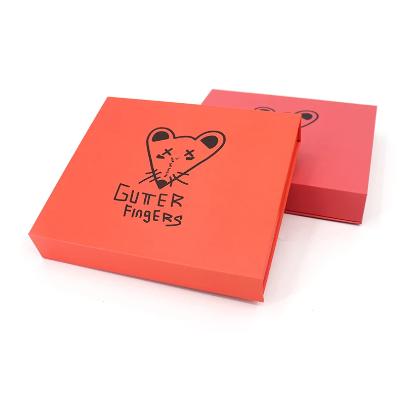 Customized Brand Red Magnetic Closure Paper Gift Box for Car Accessories Rectangular Folded Gift Packaging Box With EVA Insert