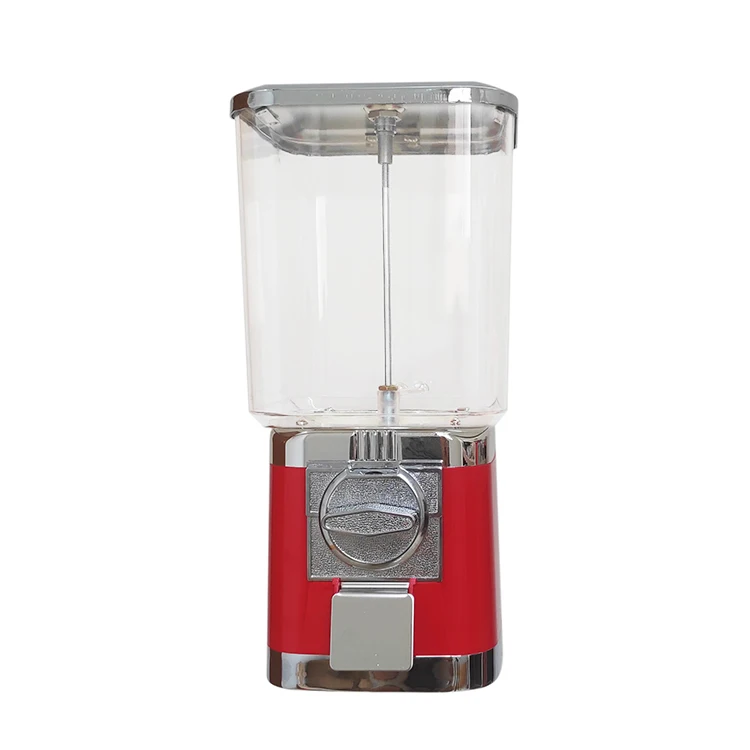 Customized trapezoid capsule vending machine rubber bouncy ball candy gumball capsule gifts vending machine