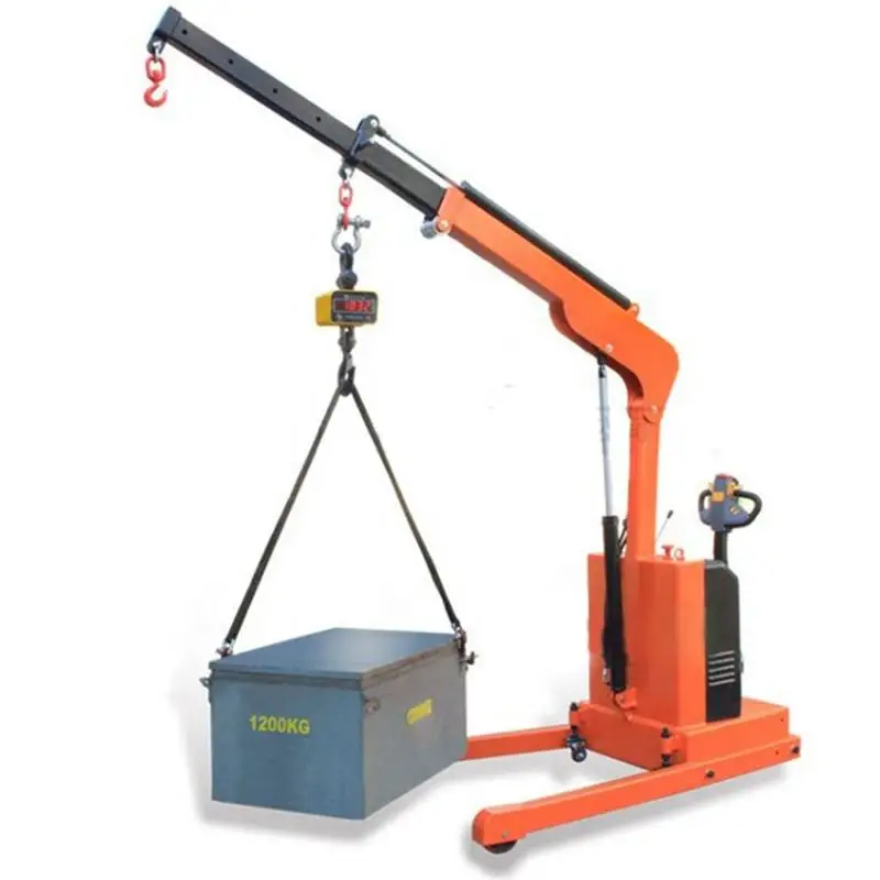 Full-electric Single Shop Crane Loading Capacity 1 Ton Counter Balance Workshop Floor Crane Shop Crane