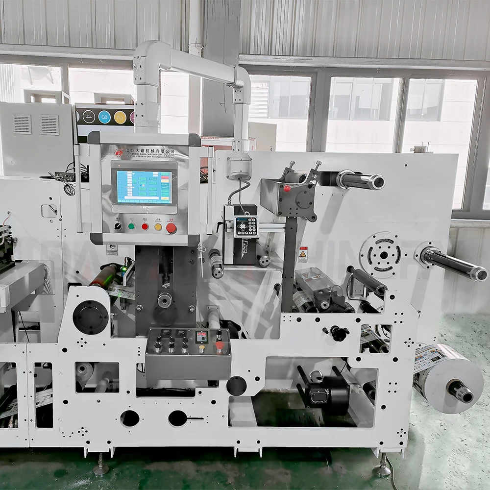 High Quality Unit Type 4colors Adhesive Label Flexographic Printing Machine with Die Cutter