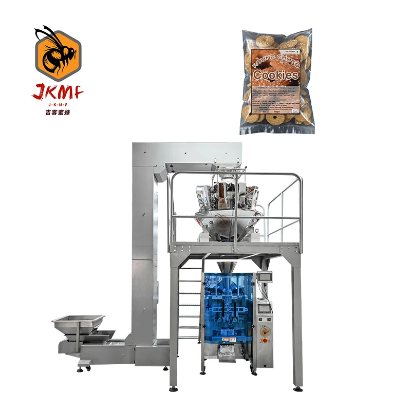Factory Direct Price Fully Automatic Vertical Weighing Packaging Machine Wafer Biscuit Packaging Machine New Design