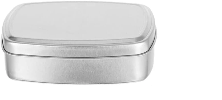 Recyclable Silver Color Square Tin Box Empty Metal Tin Can Metal Tin Aluminum Can For Soap Packaging