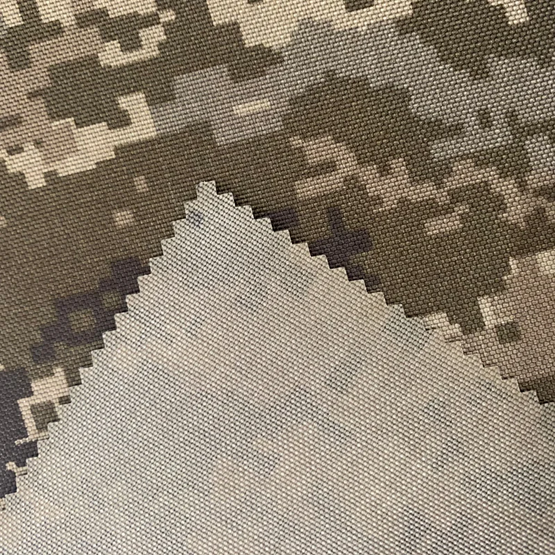 100%n oxford 1000D*1000D wr pu1000 295GSM backpack camouflage printed oxford nylon fabric