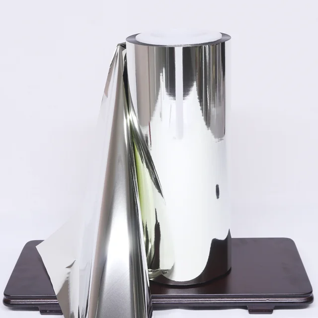 Wholesale 6 um Double Side Aluminum Metallic Coated Metallized PET Mylar Polyester Film