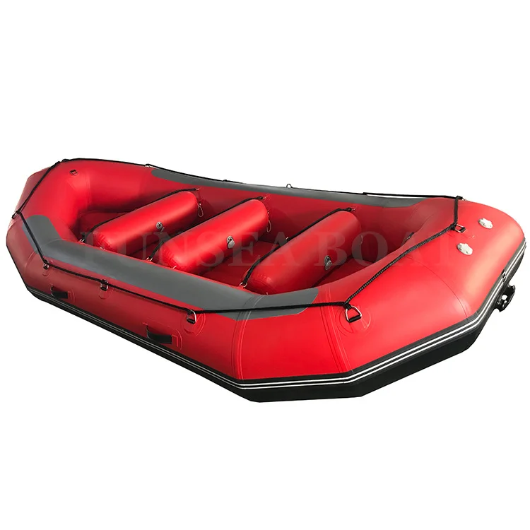 14ft 4.25m Cheap price pvc hypalon inflatable river rowing white water boating rafts