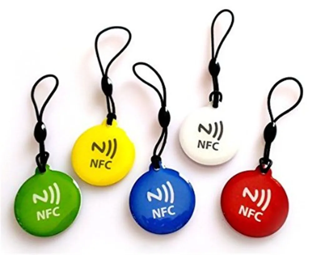 Waterproof NFC Tag Rigid Tags Token Card Programmable Small Size Smart Label and Tag with Adhesive