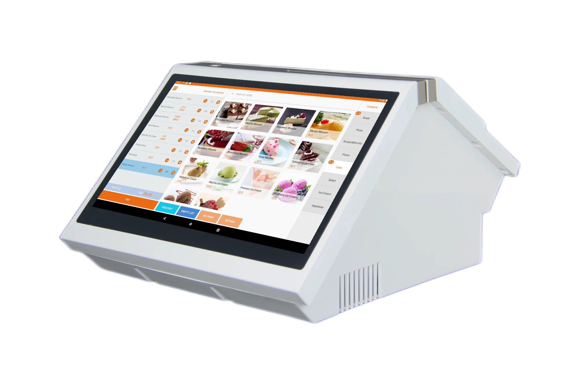 Новый дизайн 680 плюс все в одном 14-дюймовое кассовое оборудование Android/Win Pos системный аппарат с Wi-Fi Bt Nfc считыватель карт розницу