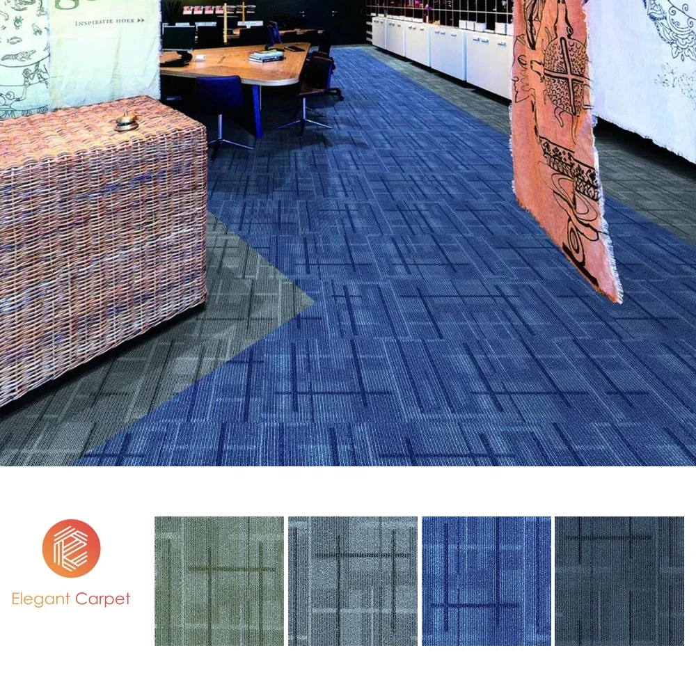 china manufacturer pattern bitumen backed removable heavy polypropylene commercial carpet tile