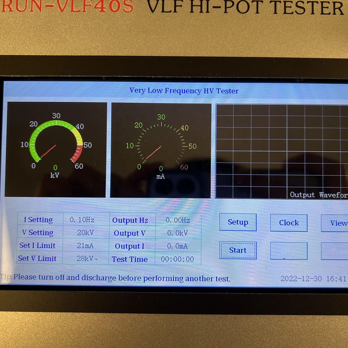 30KV 60KV 80 Kv Very Low Frequency Tester Vlf Hipot Tester 0.1Hz Vlf Hv Generator