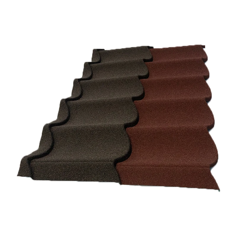 Modern Style 1280mm*430mm Stone Coated Steel Roof Tile Corrugated Design House Construction/Building/Roofing Wave Tile Type