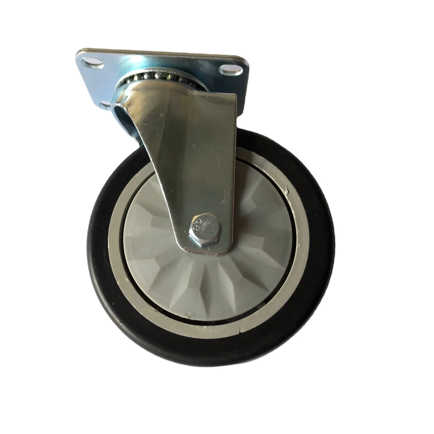 supermarket caster wheel for shopping cart  TPU and TPR tread shopping cart castor wheel pvc