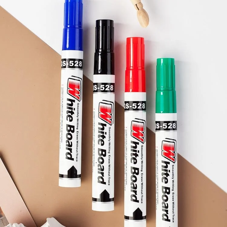 Teacher Teaching Dry Erase 4 Color 142mm Thick Long Blackboard Whiteboard Marker Pen Set School Office Supplier