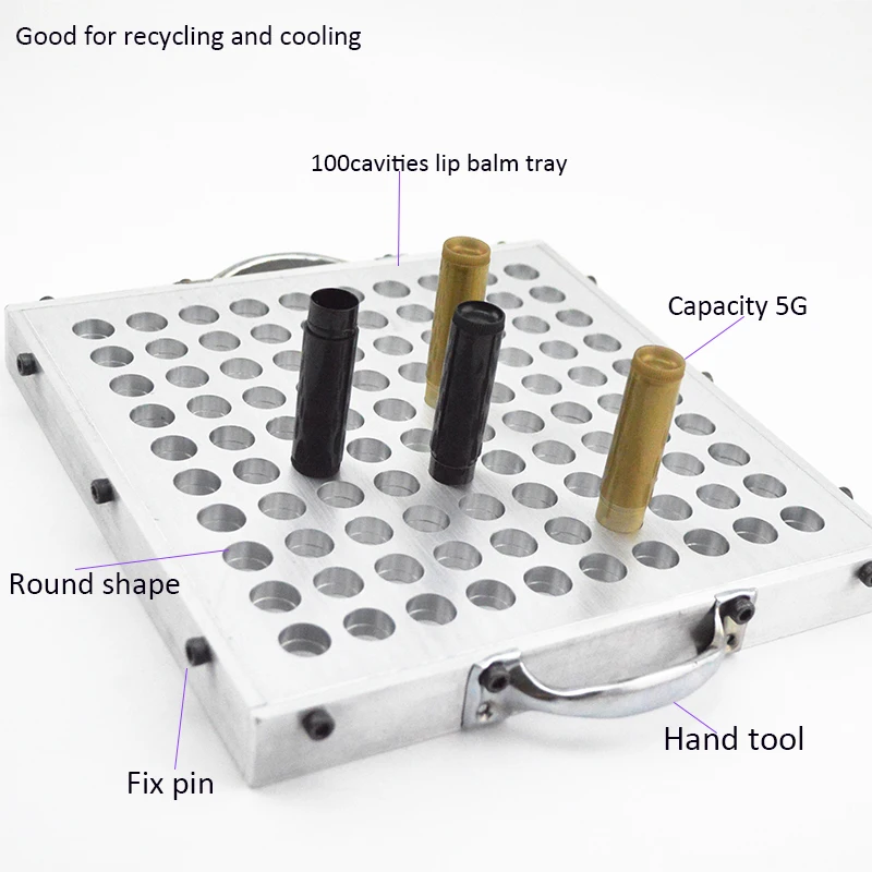 New Design Hair Styling Care Stick Balm Fills Mold Tray 36 Holes 48 Holes  Round Ball Shape