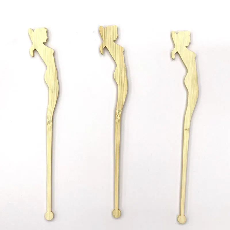 bamboo cocktail stirrer 8 inch 7 inch 6 inch 5 inch 4 inch  long bamboo cocktail sticks
