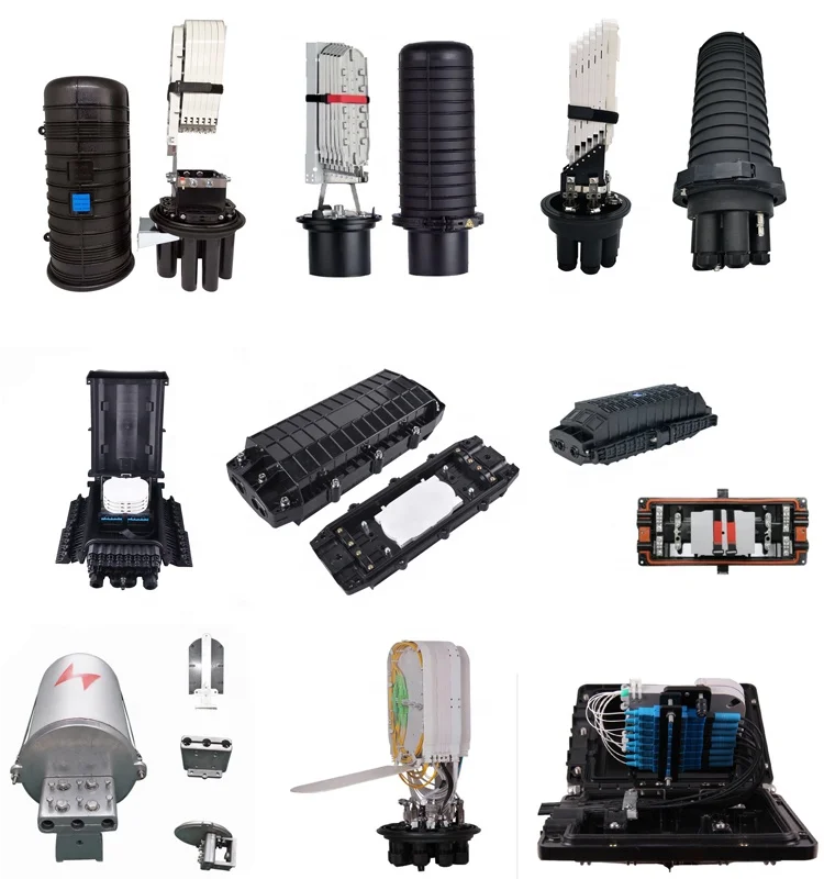 FTTH Box Distribution Enclosure Outdoor 12/24/48/96/144 Core Dome Type Closure Fiber Cable Joint Box Fiber optic splice closure