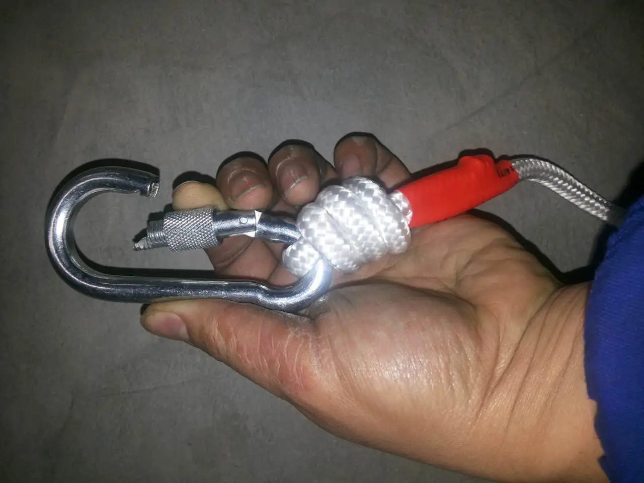 rescue safety rope 8mm composite polyester double braided rope