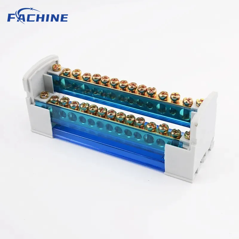 8215 terminal block Modular Din rail junction box series 215 Waterproof junction box 2 in 15 out 125A Distribution block box