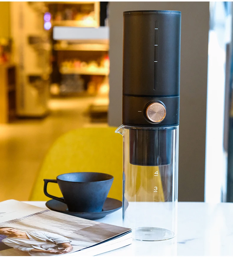 Timemore 400ml black color small i iced drip hand cold brew coffee pot