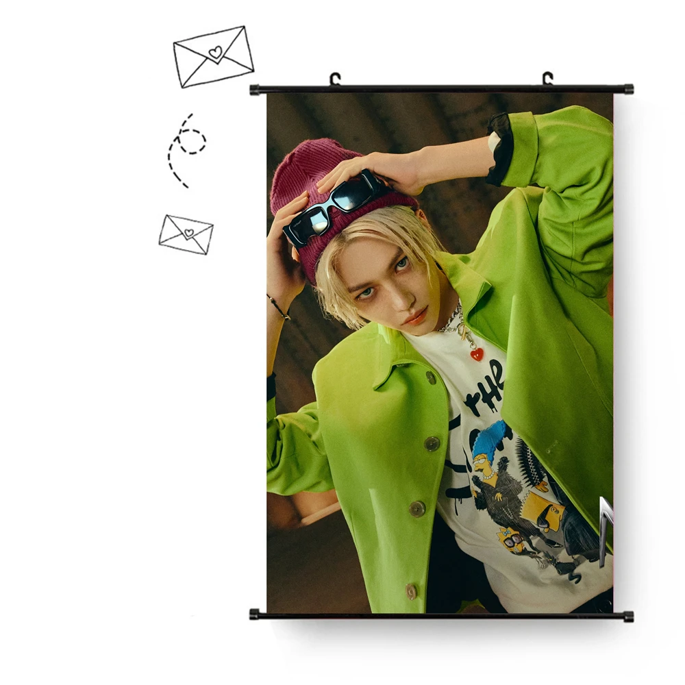 Wholesale Kpop Idol Stray Kids ODDINARY MANIAC Concept Photo Tapestry Fabric Poster Hanging Picture
