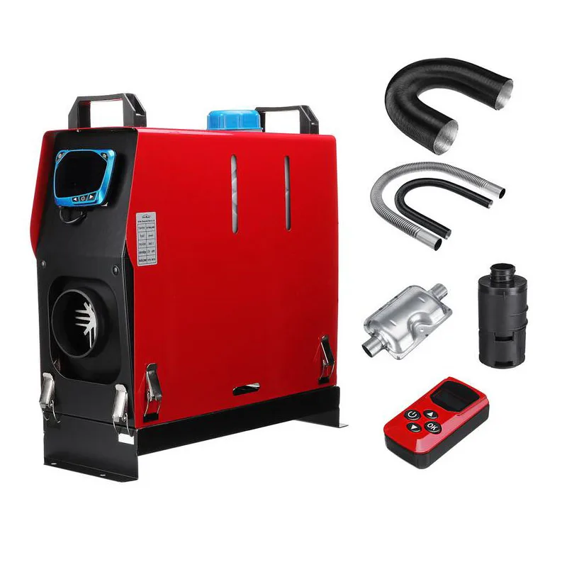 12V 5/8KW Diesel Air Heater Portable and Convenient Integrated Parking Heater Heating All-in-one with Remote Control Blue LCD