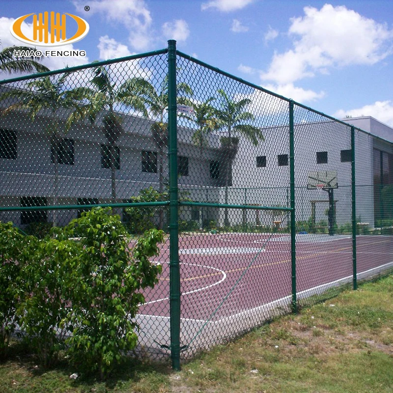 Hot sale cheap wire mesh fence for boundary wall pvc coated chain link fence cyclone wire fence price for philippines