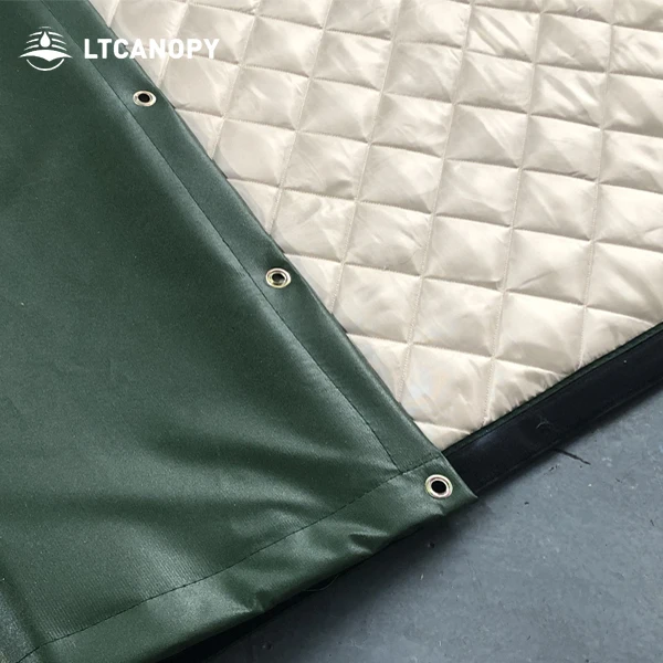 Litong factory direct price noise barrier sound control noise reduction pvc laminated tarp soundproof blanket