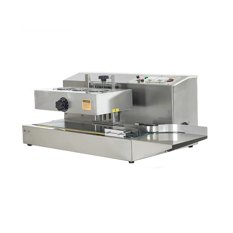 Continuous Automatic Plastic Bottle Cap Induction Aluminum Foil Heat Sealing Machine