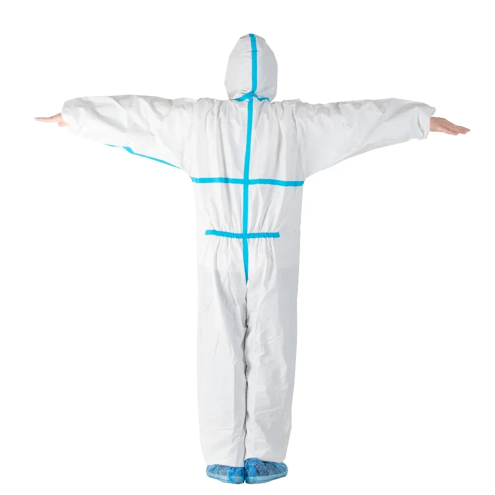 
PPE EN14126 TYPE 4;5;6 coverall disposable coveralls disposable protective suit full body protection suit 